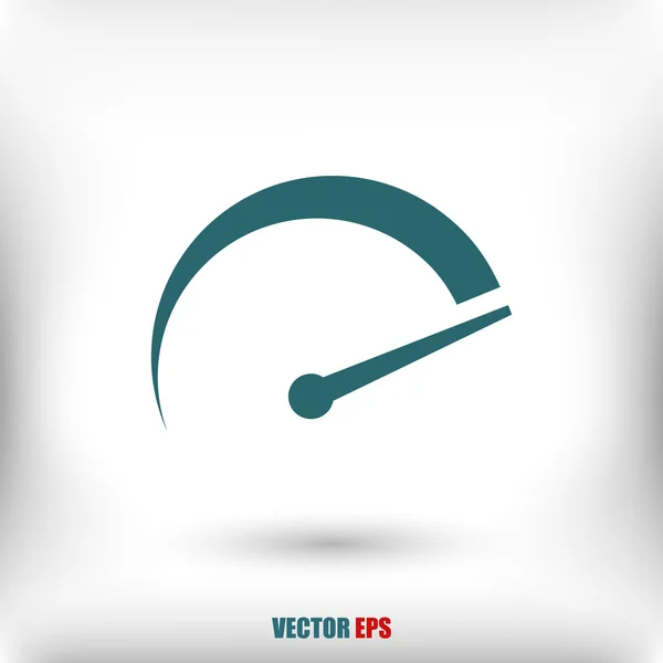 Taquímetro icono plano — Vector de stock