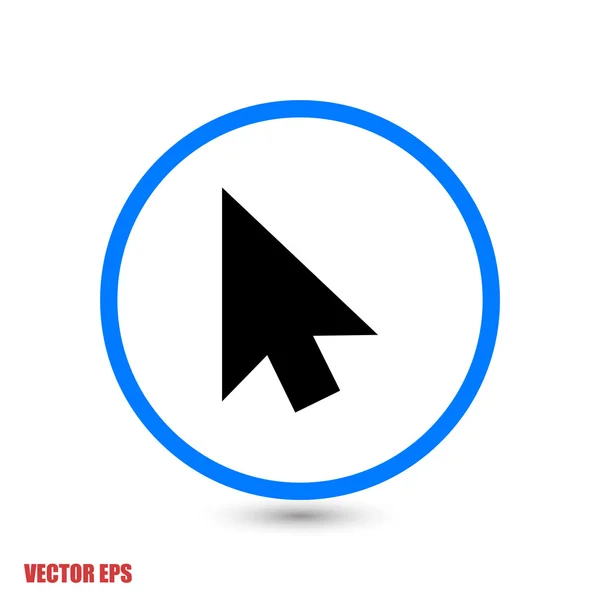 Ilustración del icono del cursor . — Vector de stock