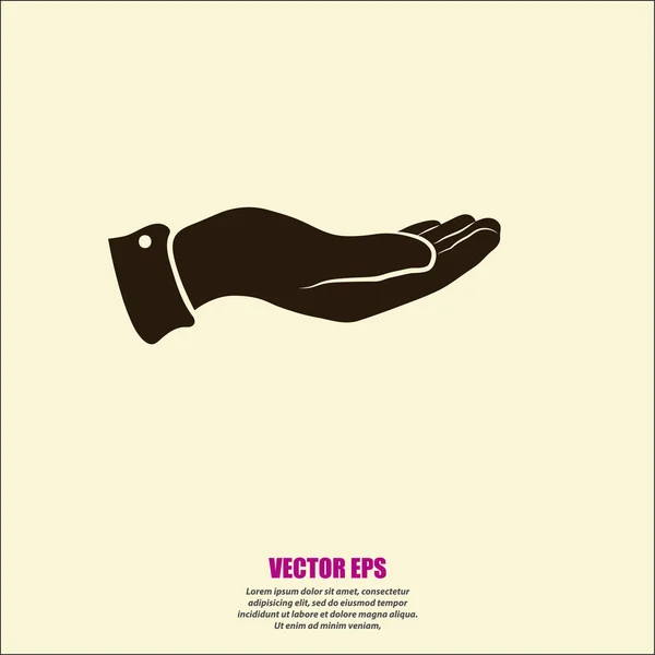 Hand pictogram ontwerp — Stockvector