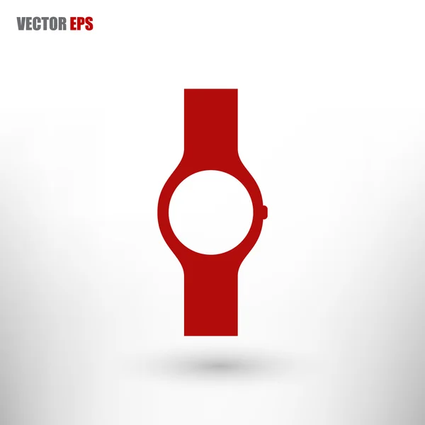 Icono de reloj de pulsera plano — Archivo Imágenes Vectoriales