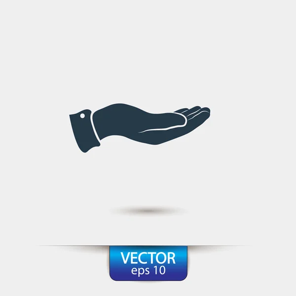 Hand pictogram ontwerp — Stockvector