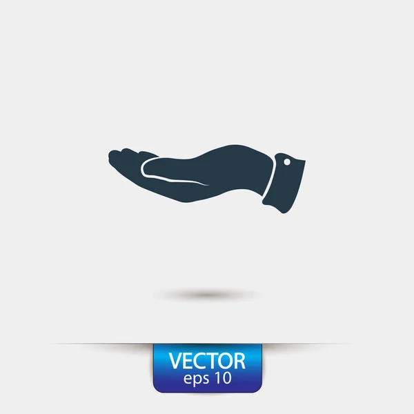 Hand pictogram ontwerp — Stockvector
