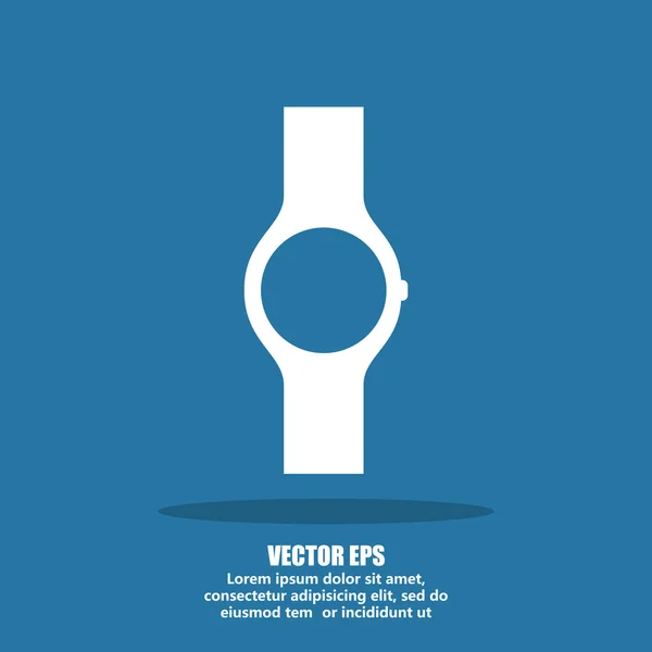 Ikona płaski zegarek — Wektor stockowy