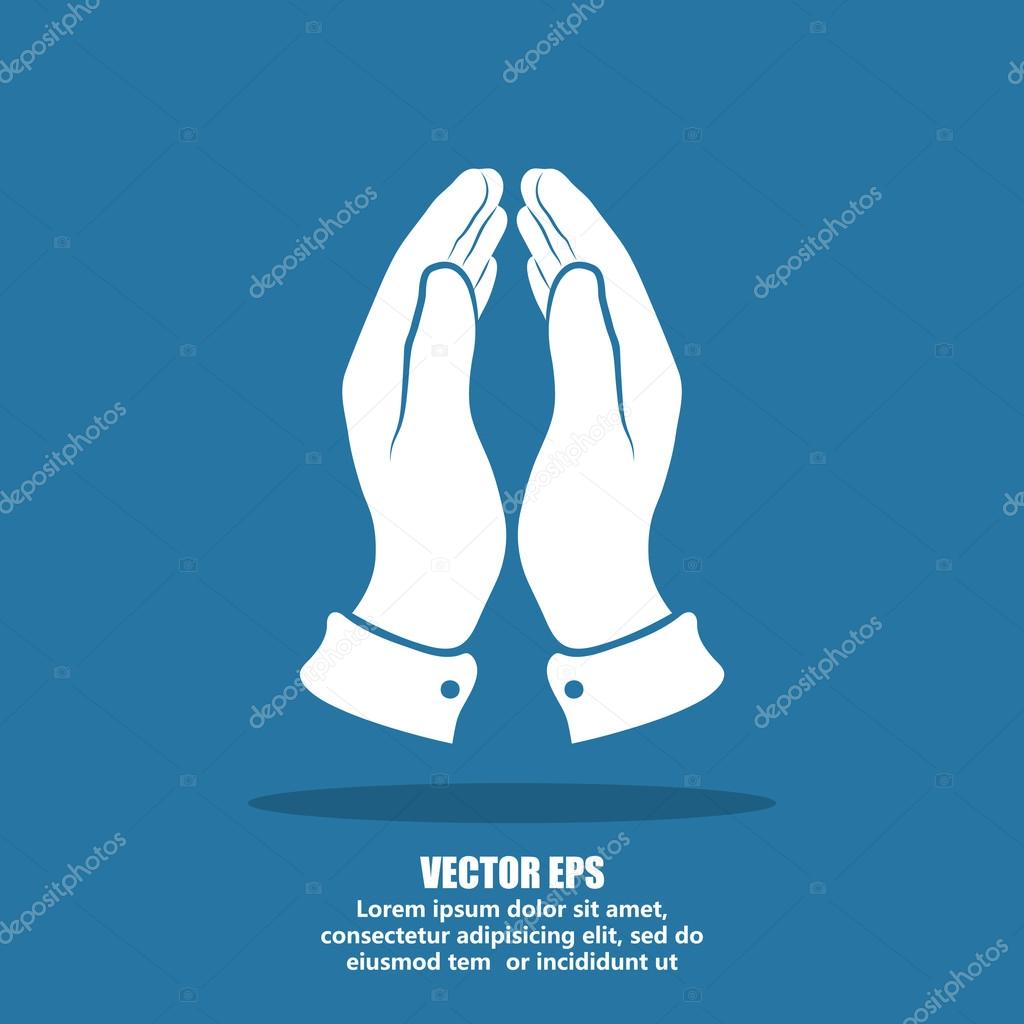 Praying hands icon