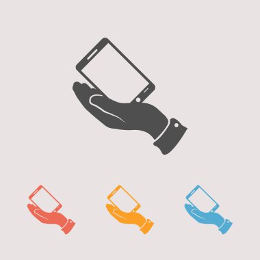 akıllı telefon el simgesi