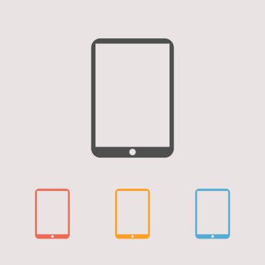 Modern dijital tablet pc simgesi
