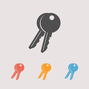 Anahtarlar düz tasarım simgesi