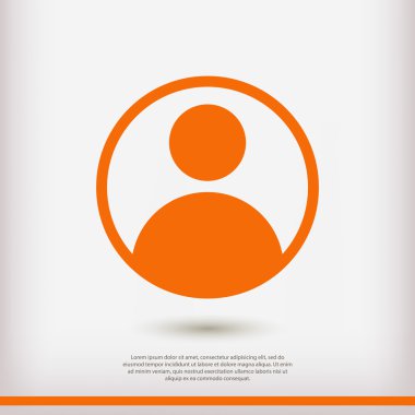 Düz tasarım kullanıcı simgesi