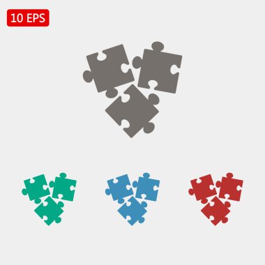 puzzle parçaları simgesi