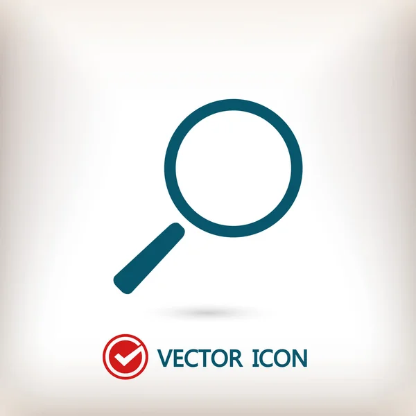 Szukaj Płaska konstrukcja ikona — Wektor stockowy