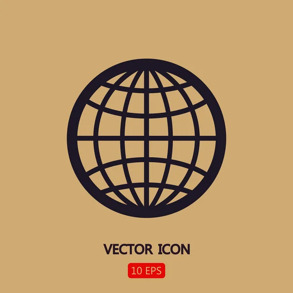 Design de ícone globo — Vetor de Stock