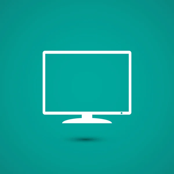 Icono de monitor ilustración . — Vector de stock