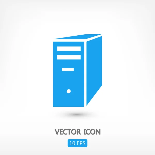 Számítógép kiszolgáló ikon — Stock Vector