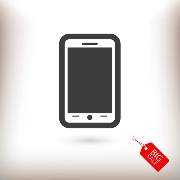 Mobiele smartphone pictogram — Stockvector