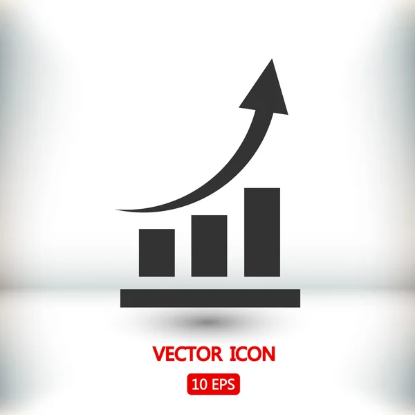Charts flache Design-Ikone — Stockvektor