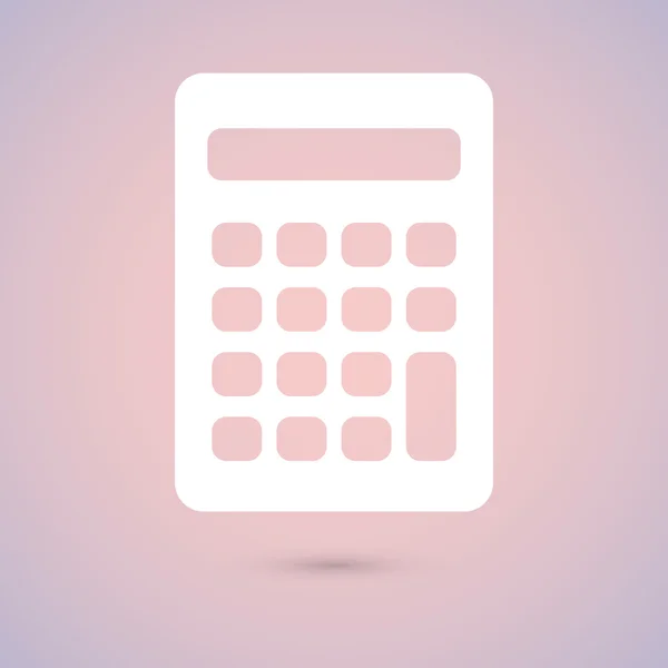 Flat design calculator icon — Stock Vector