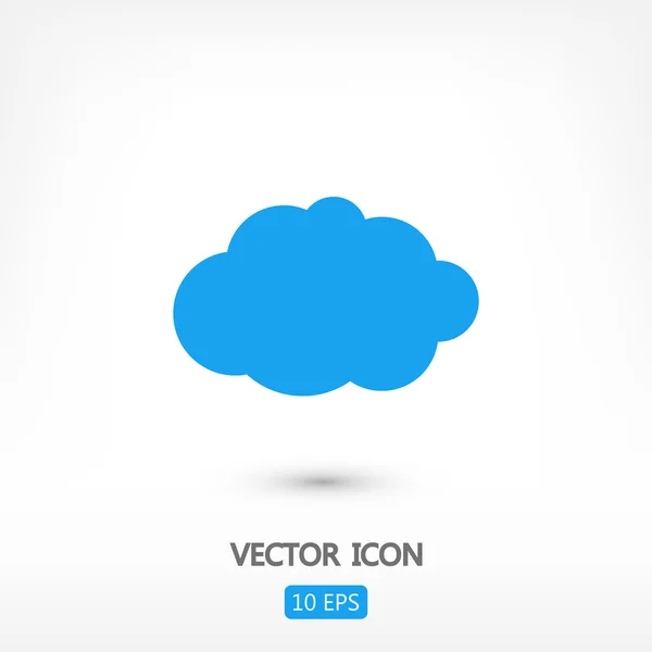 Cloud flat design icon — Stock Vector