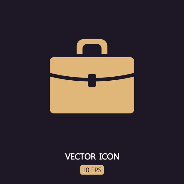 Portföljen platt design ikon — Stock vektor