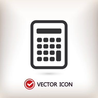 Düz tasarım hesap makinesi simge