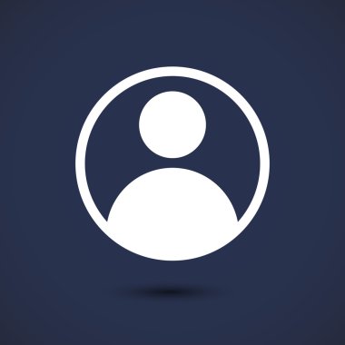 Düz tasarım kullanıcı simgesi