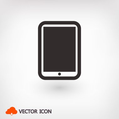 Modern dijital tablet pc simgesi