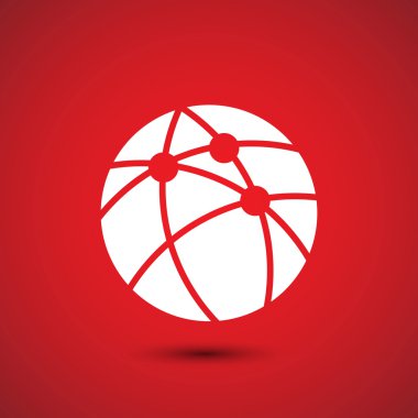 Küresel teknoloji ya da sosyal ağ simgesini