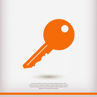 anahtar düz tasarım simgesi