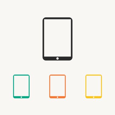 Modern dijital tablet pc simgesi