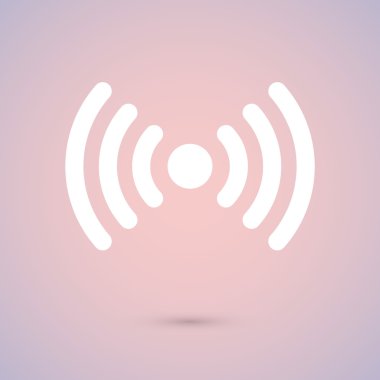 Kablosuz simgesi, düz tasarım stili