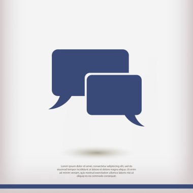 konuşma balonları simgesi