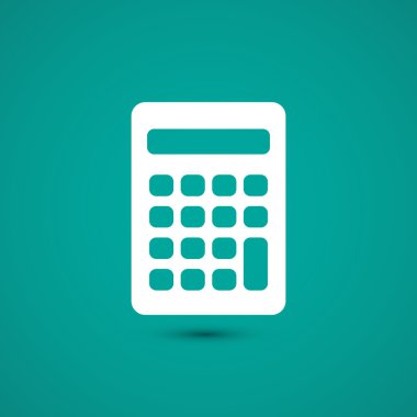 Düz tasarım hesap makinesi simge