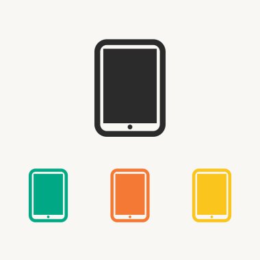 Modern dijital tablet pc simgesi