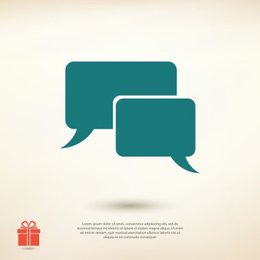 konuşma balonları simgesi