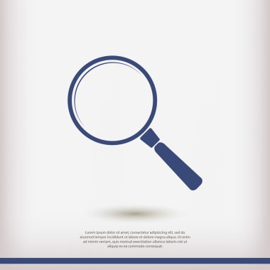 Arama düz tasarım simgesi