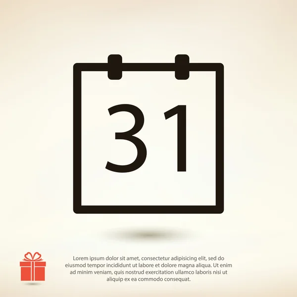 Kalender-Icon-Design — Stockvektor