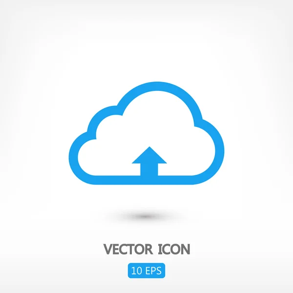 Cloud upload icon — Stock Vector