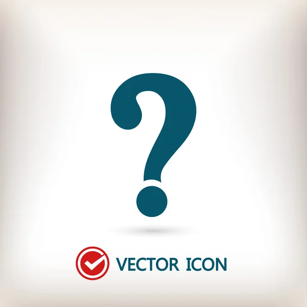 Pictogram vraagteken — Stockvector