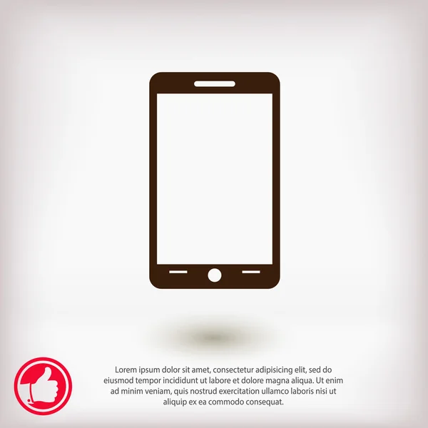 Mobiele smartphone pictogram — Stockvector