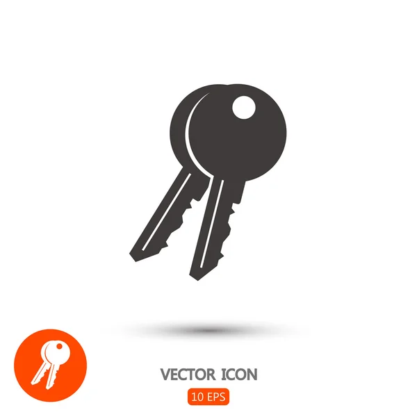 Icono de diseño plano de llaves — Archivo Imágenes Vectoriales