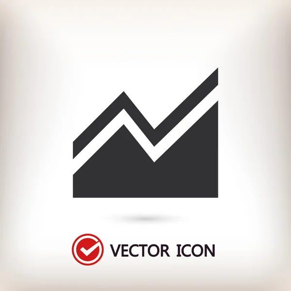 Infografía, icono del gráfico — Vector de stock