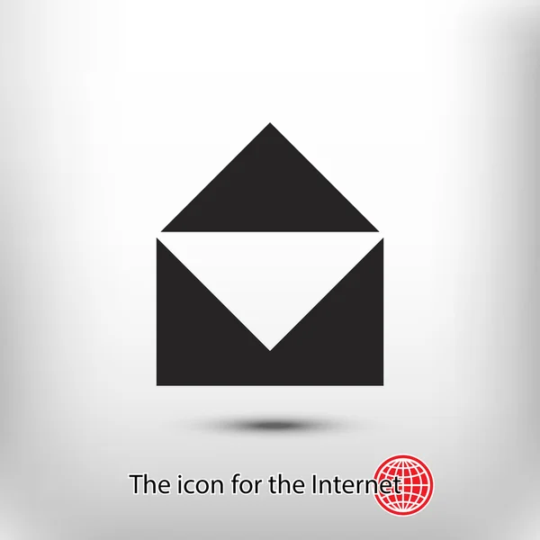 Correo plano icono de diseño — Archivo Imágenes Vectoriales