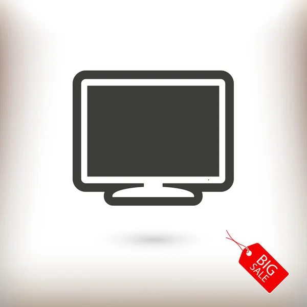 Illustration zum Monitor-Symbol. — Stockvektor