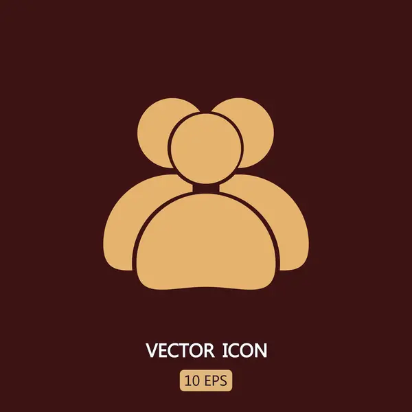 Business men icon — Stock Vector