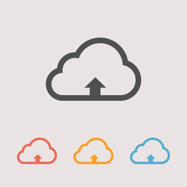 Icona di caricamento cloud — Vettoriale Stock