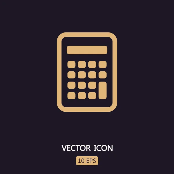 Icono de calculadora de diseño plano — Archivo Imágenes Vectoriales