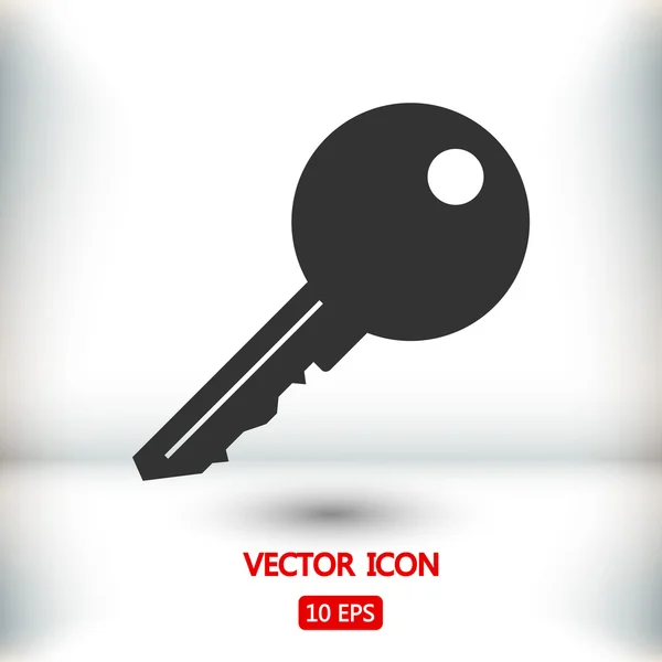 Key flat design icon — Stock Vector