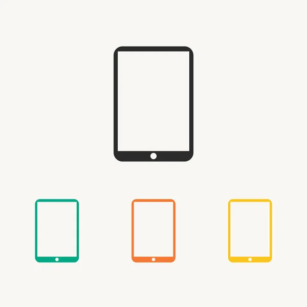 Tableta digital moderna icono de PC — Archivo Imágenes Vectoriales
