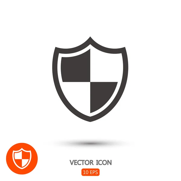 Shield icon,  Flat design style — Stock Vector