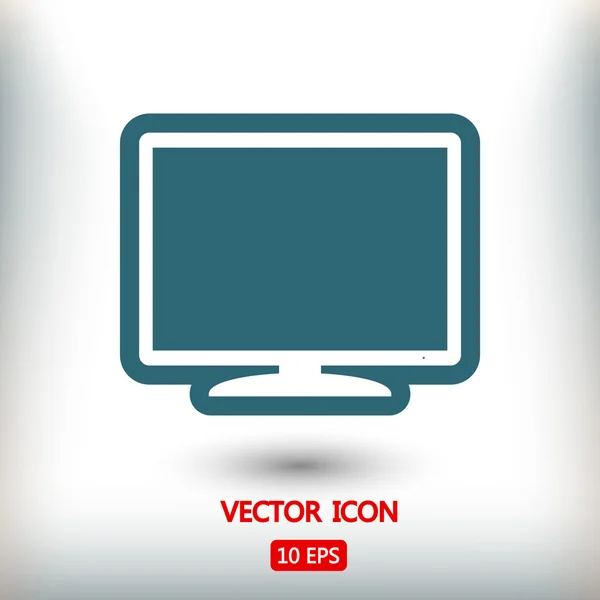 Icono de monitor ilustración . — Vector de stock