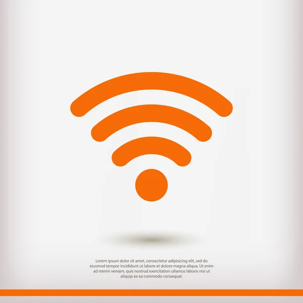 Wireless Icon,  Flat design style — Stock Vector